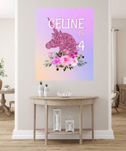 Personalised Unicorn Sign | Unicorn Party | Welcome/ Happy Birthday Banner