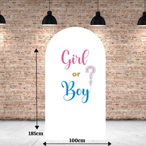Boy or Girl Backdrop, Gender Reveal Backdrop, Baby Shower Backdrop, Baby Announcement, Baby Shower Party, Arch Backdrop, Sailboard Backdrop