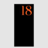 Number Or Age Panel Board Black And Orange