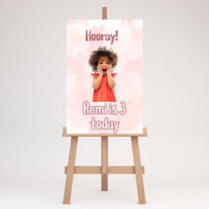 Pink and White Picture Board