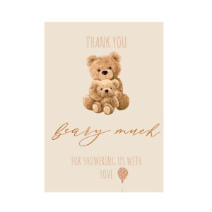 Thank You Board - We Can Bearly Wait