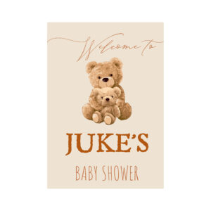 Welcome Board - We Can Bearly Wait/Teddy Bear