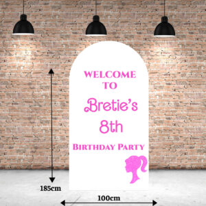 White Barbie Backdrop