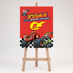 Blaze and the Monster Machines Backdrop, Banner, Poster Sign, Board, Blaze Birthday Party UK Printed Banner UK Scene setter Personalised