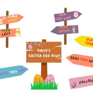 Easter Egg Hunt Sign Bundle
