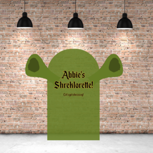 Shrek Themed Party Backdrop with Ears