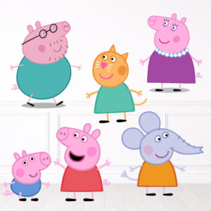 Peppa Pig and Family Centerpieces
