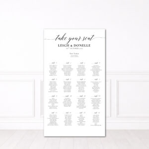 Wedding Seating Plan Backdrop