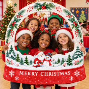 Personalised Christmas Snow Globe Photo Prop